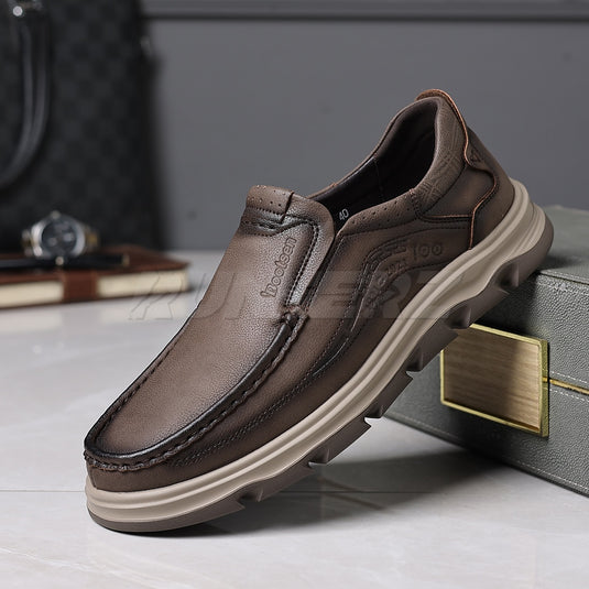 Buy Lightweight Genuine Leather Slip-On Shoes for Men in Pakistan | Medicated Comfort | Flat 20% OFF + Free Delivery Nationwide - SKU-7815