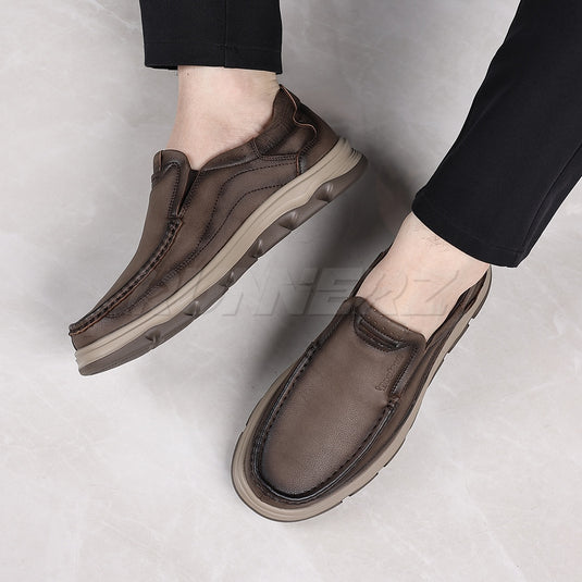 Buy Lightweight Genuine Leather Slip-On Shoes for Men in Pakistan | Medicated Comfort | Flat 20% OFF + Free Delivery Nationwide - SKU-7815