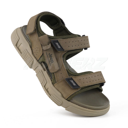 Jeep Xtreme Men's Hiking Sandals - Waterproof, Leather Outdoor Sandals in Pakistan - 4268