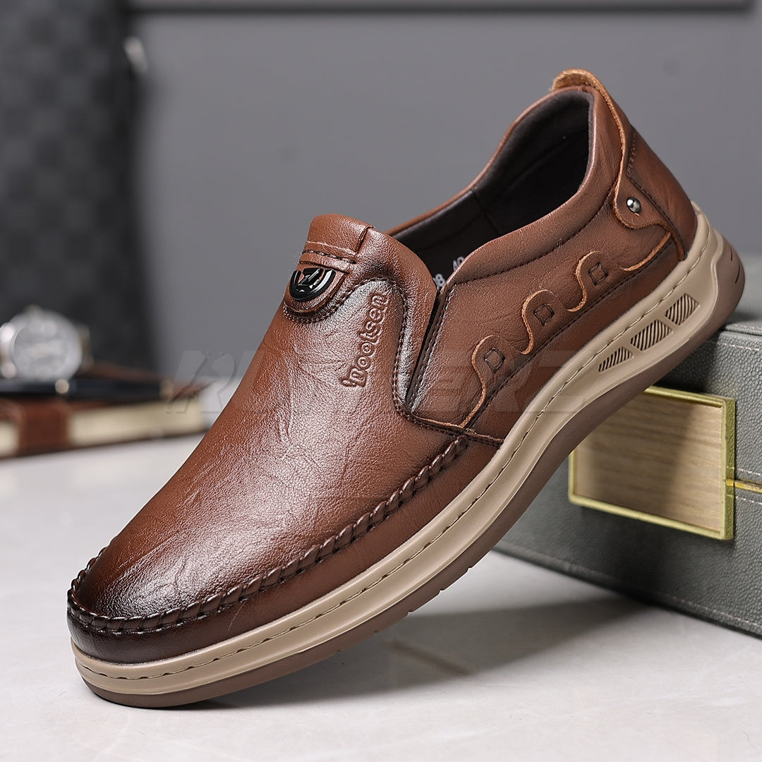 Buy Chester Men’s Leather Slip-On Shoes Online in Pakistan – Premium Comfort, Style & Durability T-7808 Main image
