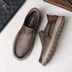 Executive Hands-Free Slip-On Leather Business Shoes for Men in Pakistan | SKU-T-7816