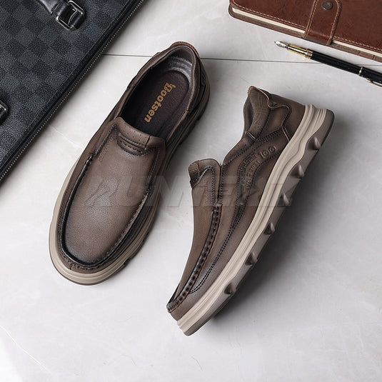 Buy Lightweight Genuine Leather Slip-On Shoes for Men in Pakistan | Medicated Comfort | Flat 20% OFF + Free Delivery Nationwide - SKU-7815