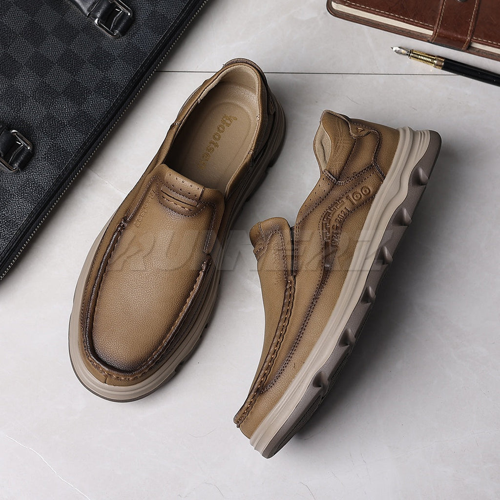 Buy Lightweight Genuine Leather Slip-On Shoes for Men in Pakistan | Medicated Comfort | Flat 20% OFF + Free Delivery Nationwide - SKU-7815