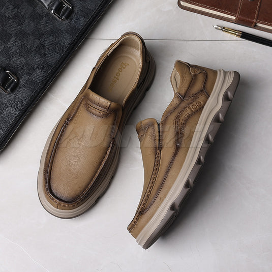 Buy Lightweight Genuine Leather Slip-On Shoes for Men in Pakistan | Medicated Comfort | Flat 20% OFF + Free Delivery Nationwide - SKU-7815