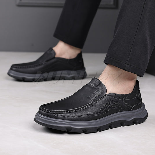 Buy Lightweight Genuine Leather Slip-On Shoes for Men in Pakistan | Medicated Comfort | Flat 20% OFF + Free Delivery Nationwide - SKU-7815