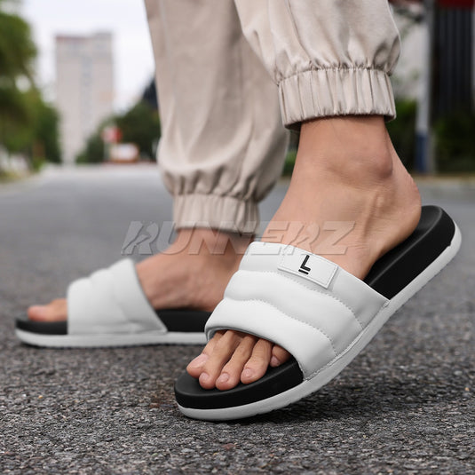 Runnerz Lite Cushioned Cloud Slides for Men – Premium Medicated Comfort Slippers in Pakistan | SKU-250901