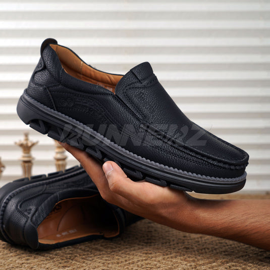 Premium Men's Leather Casual Shoes – 30% Off in Pakistan - E 182