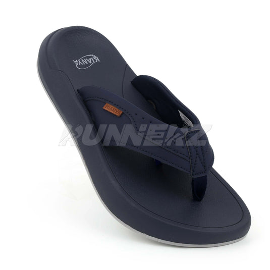 KIANYA Men's High-Quality Leather Flip Flops with Medicated Cushioning - Made in Thailand - JY2024-1