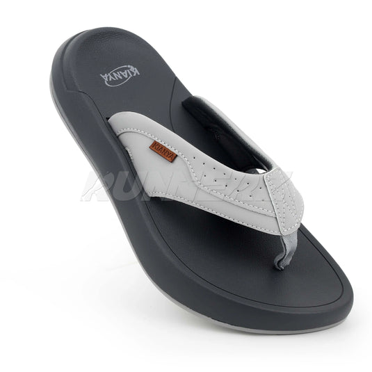 KIANYA Men's High-Quality Leather Flip Flops with Medicated Cushioning - Made in Thailand - JY2024-1