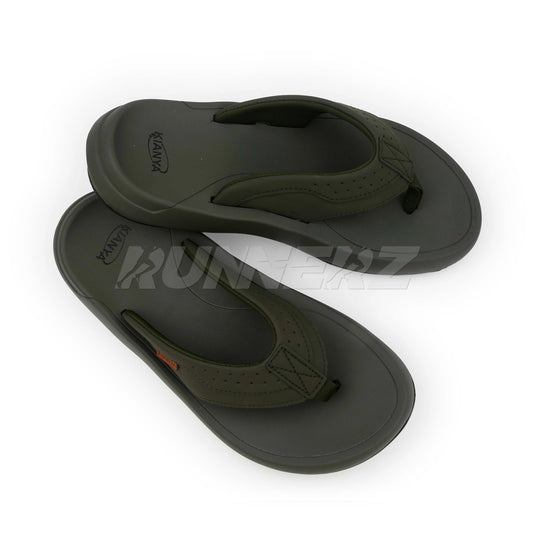 KIANYA Men's High-Quality Leather Flip Flops with Medicated Cushioning - Made in Thailand - JY2024-1