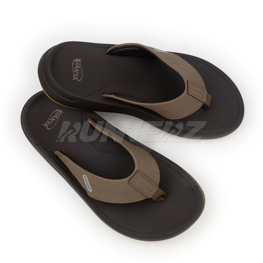 KIANYA Thai-Made Leather Flip Flops for Men with Advanced Medicated Comfort - JY2024-2