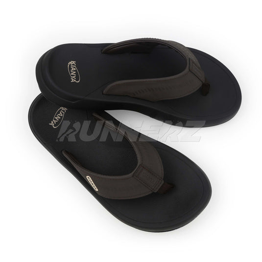 KIANYA Thai-Made Leather Flip Flops for Men with Advanced Medicated Comfort - JY2024-2