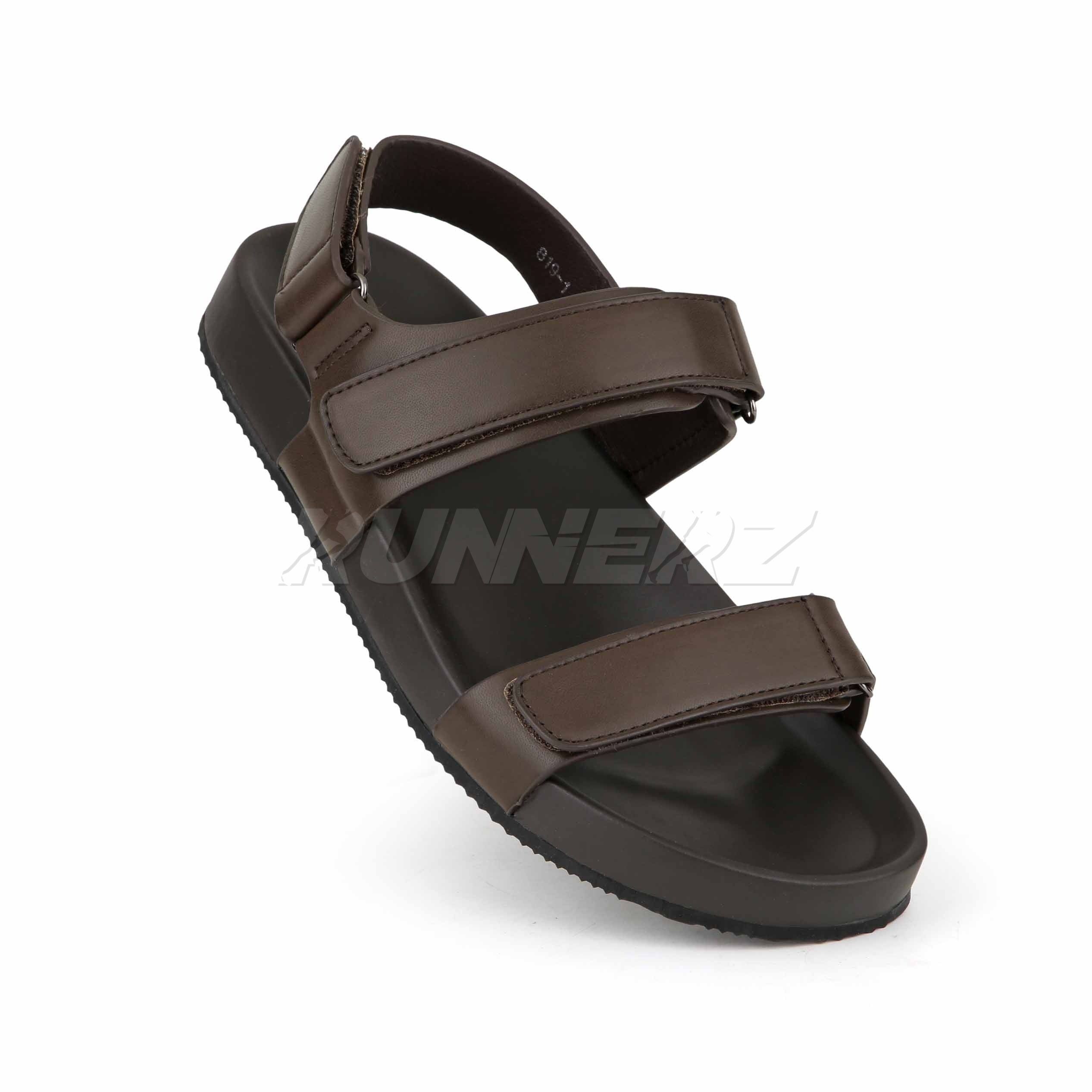 Runnerz Men’s Cushioned Sandals with Arch Support | Premium Leather Non-Slip Sandals Pakistan | SKU-819-1 Secondary image
