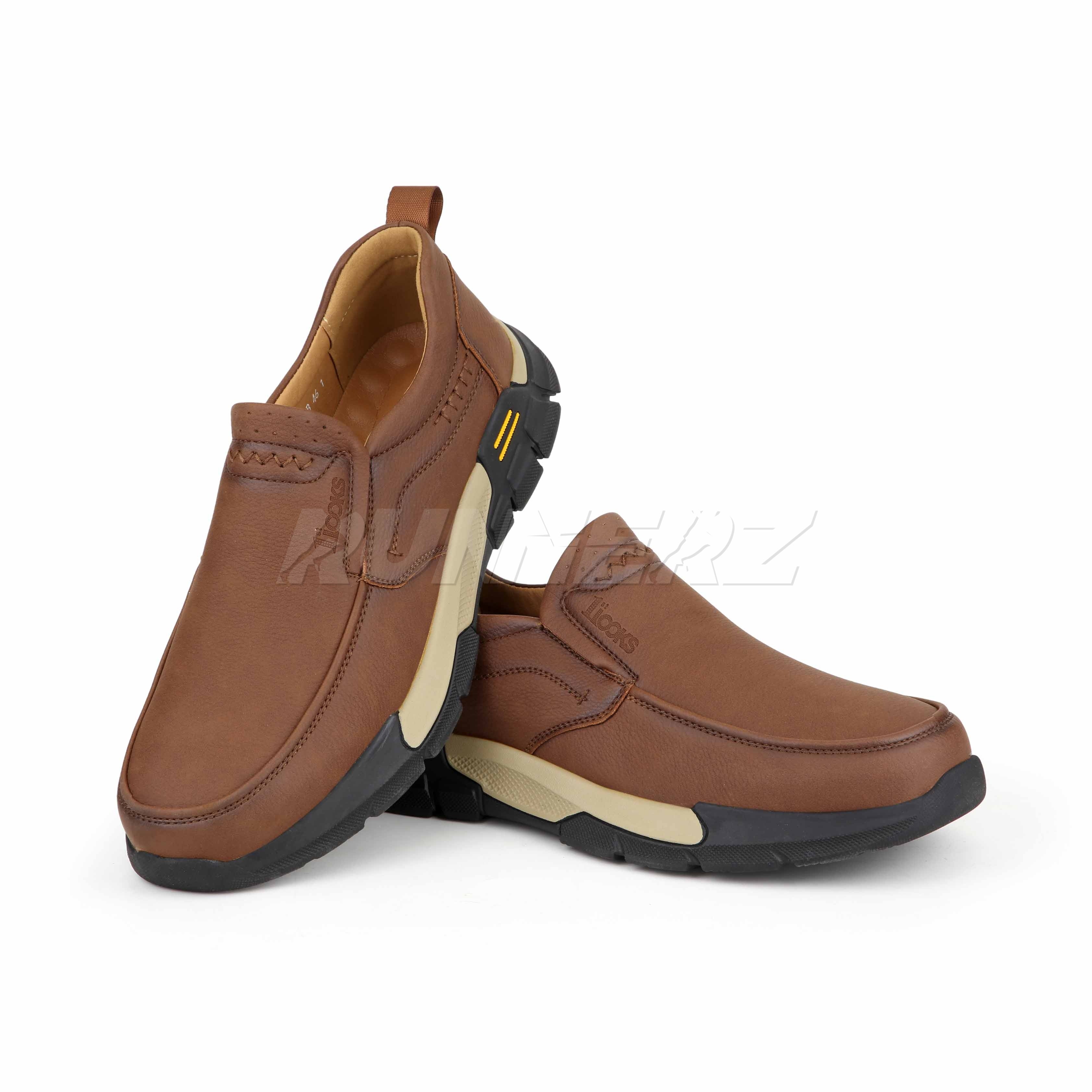 Runnerz Men’s Slip-On Casual Office Shoes | Big Size EU 45–48 | Best Price in Pakistan | SKU-E871-B Main image