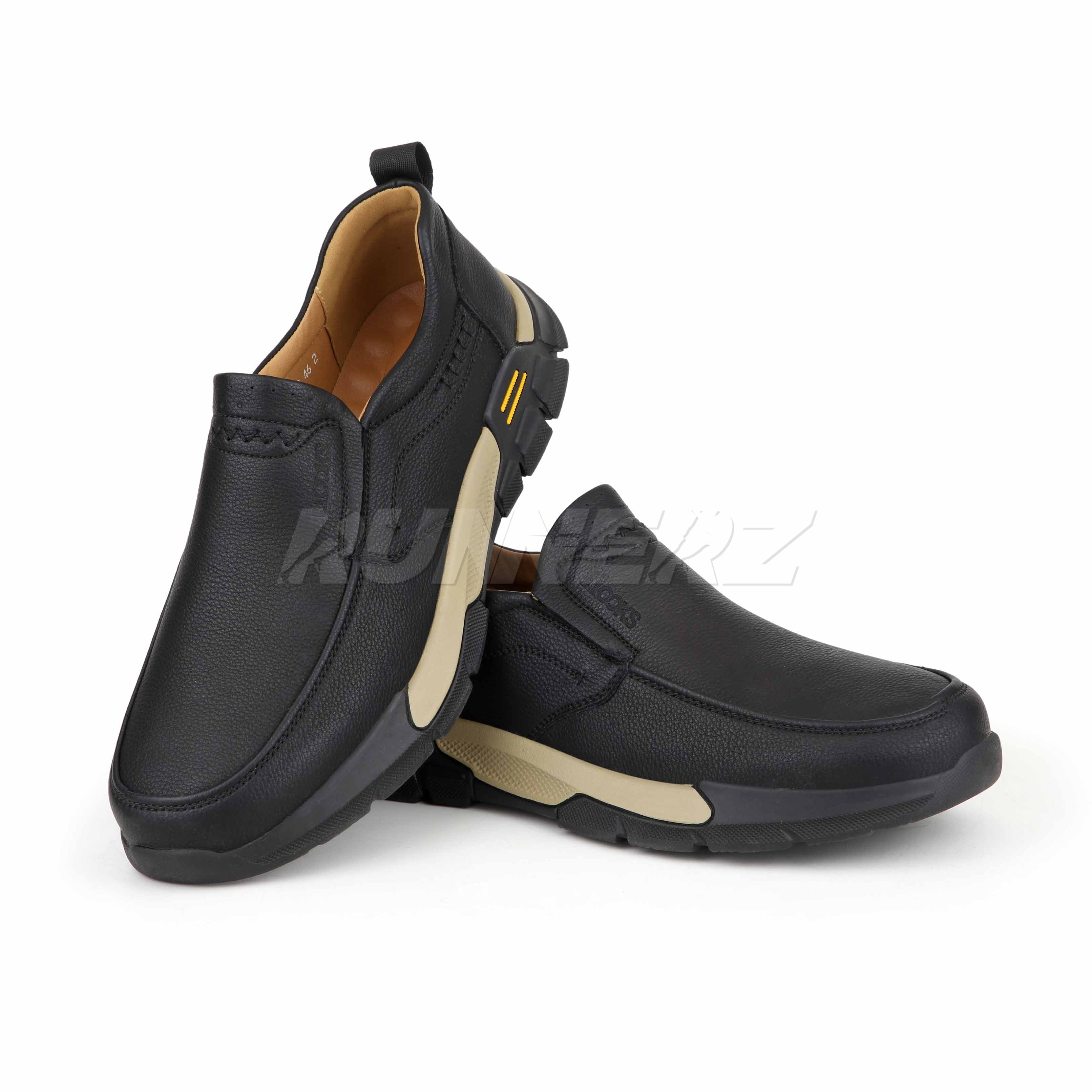 Runnerz Men’s Slip-On Casual Office Shoes | Big Size EU 45–48 | Best Price in Pakistan | SKU-E871-B Secondary image