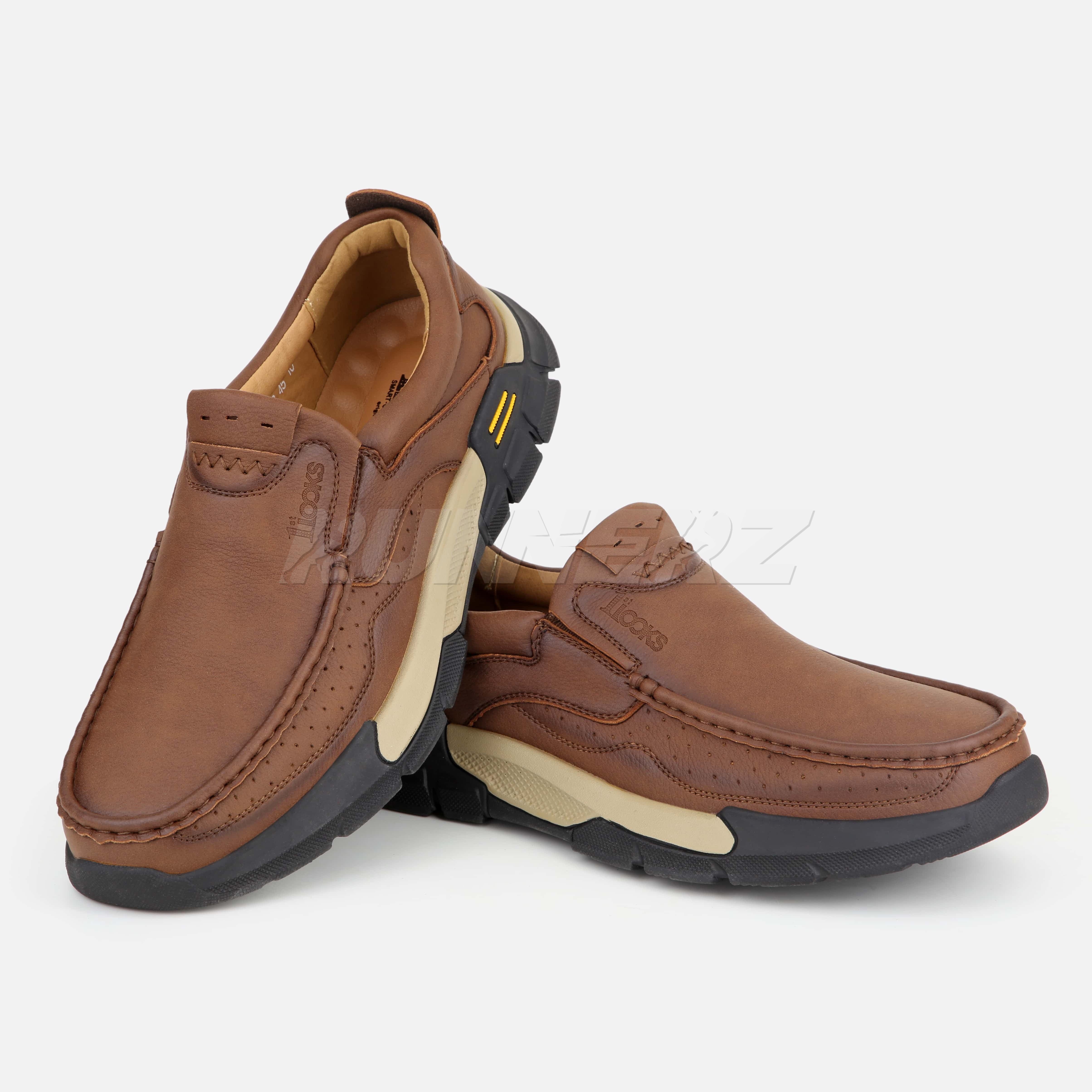 Buy Men’s Slip-On Casual & Office Shoes Pakistan – Big Sizes 45-48 | Comfortable Diabetic-Friendly All-Day Wear | SKU-E821-B Secondary image