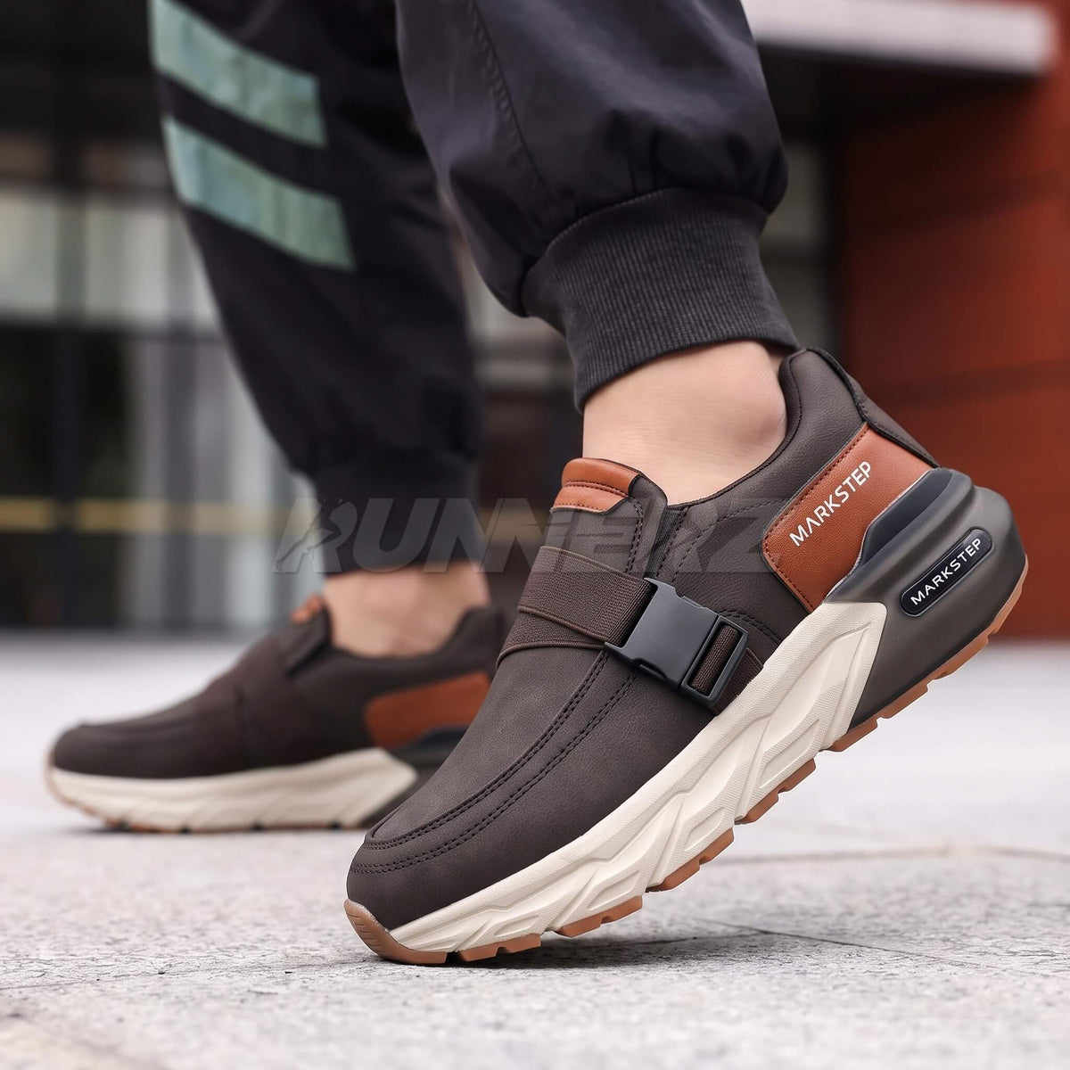 Runnerz Buckle Strap Sneakers for Men | SKU-A01