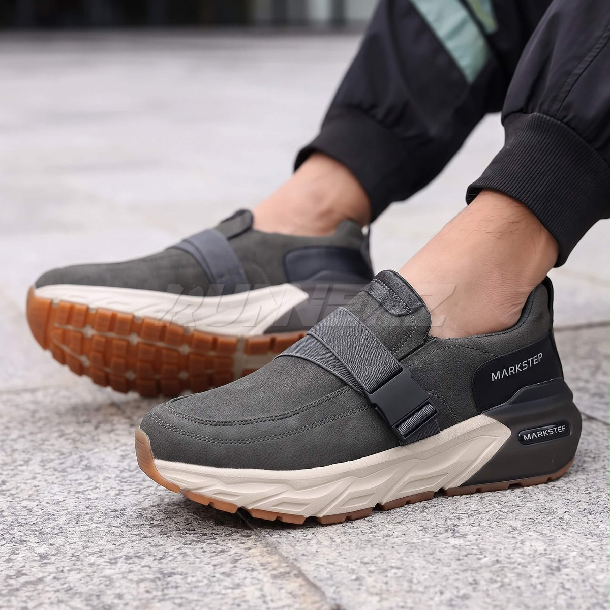 Runnerz Buckle Strap Sneakers for Men | SKU-A01