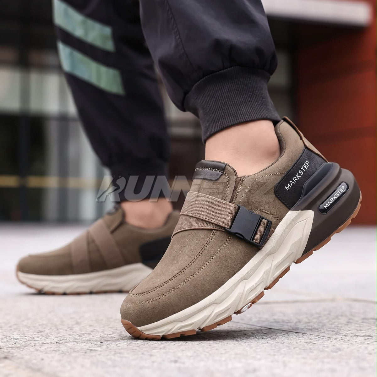 Runnerz Buckle Strap Sneakers for Men | SKU-A01